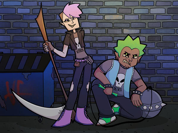 Dethco - Shark &amp; Rich Concept Art